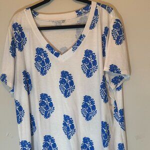 Persun Loose Fit Floral Graphic T-Shirt Size 2X